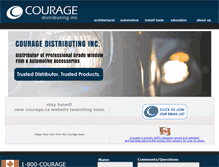 Tablet Screenshot of courage.ca